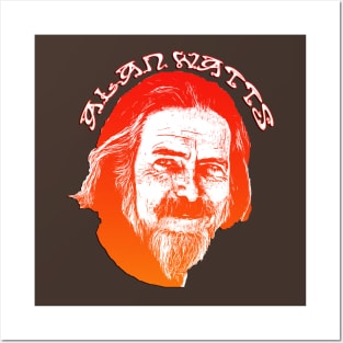 Alan Watts - Psychedelic Zen Pop Posters and Art